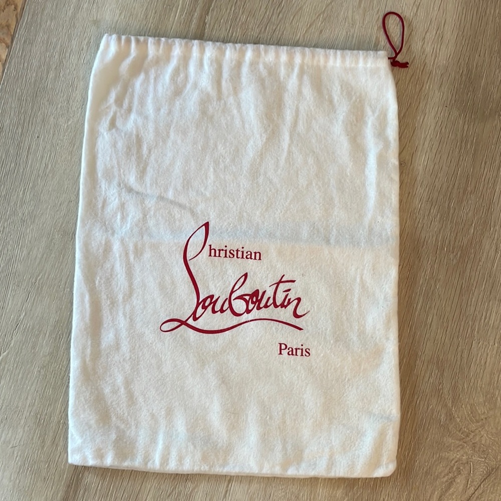 Louboutin White Sneaker Dust Bag - Large Size
